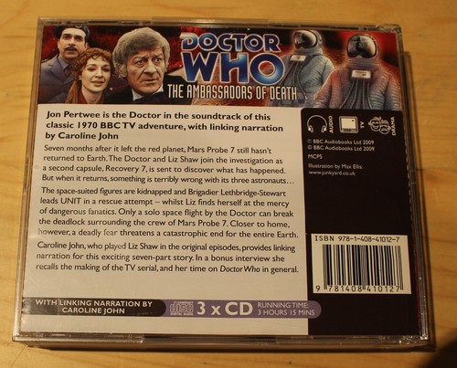 Doctor Who Television Soundtrack - The Ambassadors of Death - Audio CD - Picture 4 of 4