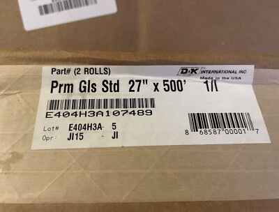 D&K Group D&K Premium Gloss Laminating Film Rolls; 27 x  500 - Two Rolls
