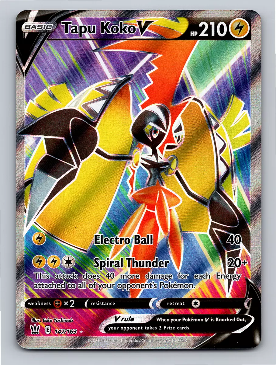 Tapu Koko V (Full Art) (147/163) [Sword & Shield: Battle Styles