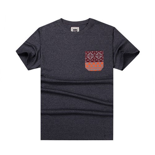 Bellissima T-shirt da taschino Giant Uomo Grafica Crew Casual e Leggera - Foto 31 di 80