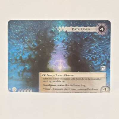 DATA RAVEN Organzied Play Promo Card FFG Android Netrunner LCG