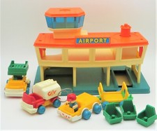 Vintage 1984 PLAYWORLD Toys Airport Control Tower Accessories Hong Kong
