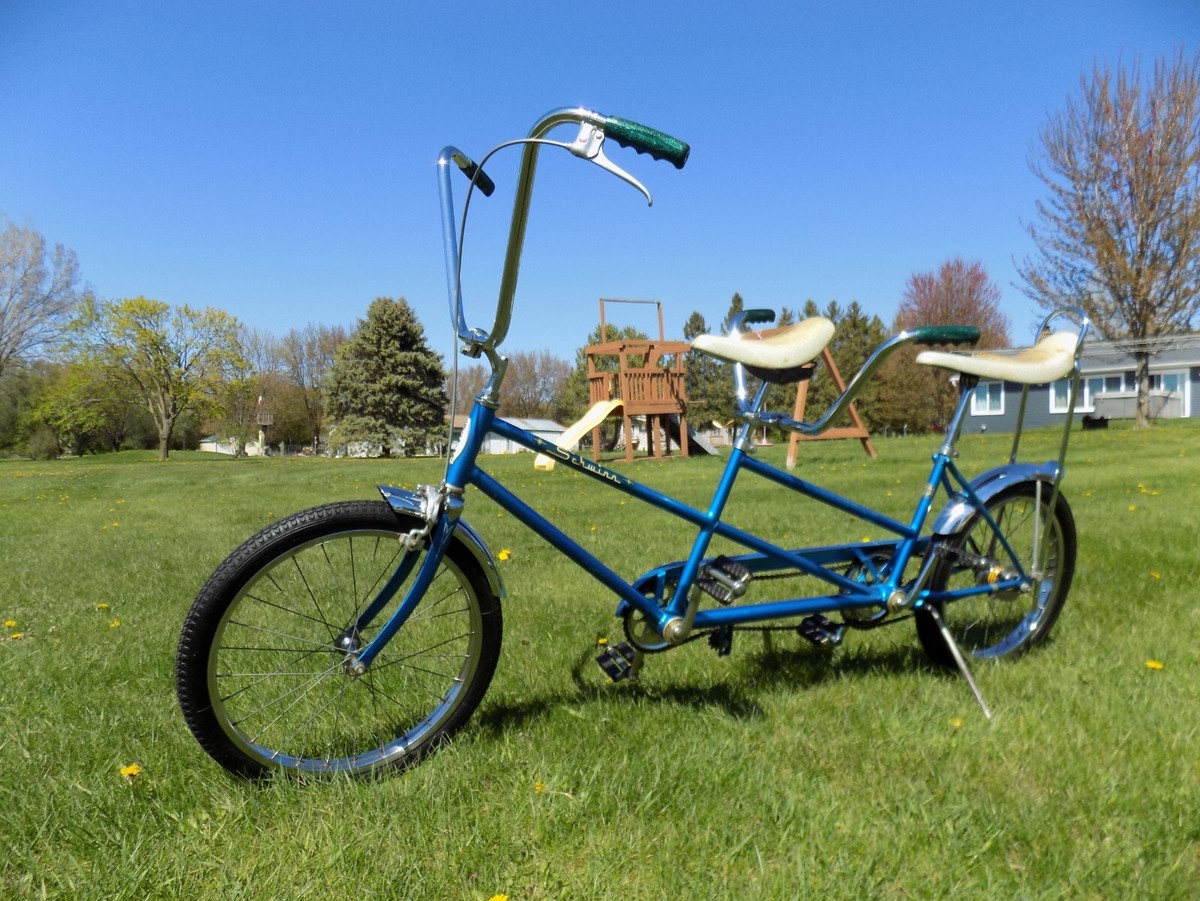 1968 SCHWINN MINI TWINN STINGRAY TANDEM 2-PERSON MUSCLE BIKE 2-SPEED  VINTAGE S2 - Main Image