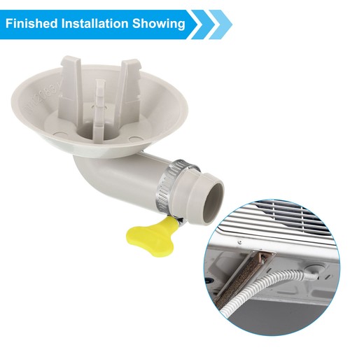 4pcs 25mm Air Conditioner Drain Hose Connector with Clamp, White Style 4 - Picture 5 of 5