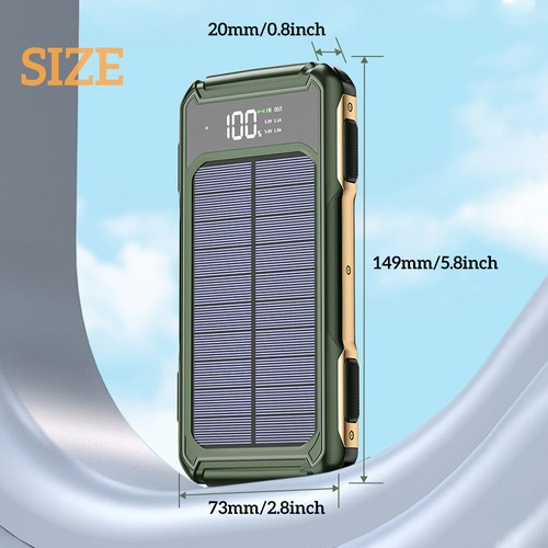 40000mAh Cargador Solar Portatil De Bateria 2 USB Para Telefonos Universal Cell - Picture 11 of 11