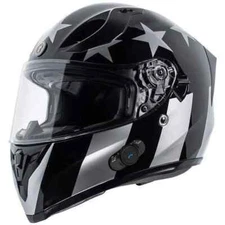 TORC - T15B Bluetooth - Motorcyle Helmet Gloss Black -Size LG - T15B05CAPS24