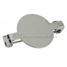 Round Brooch Back Fittings Safety Pin Rolling Catch Nickel Plated Badge Backs