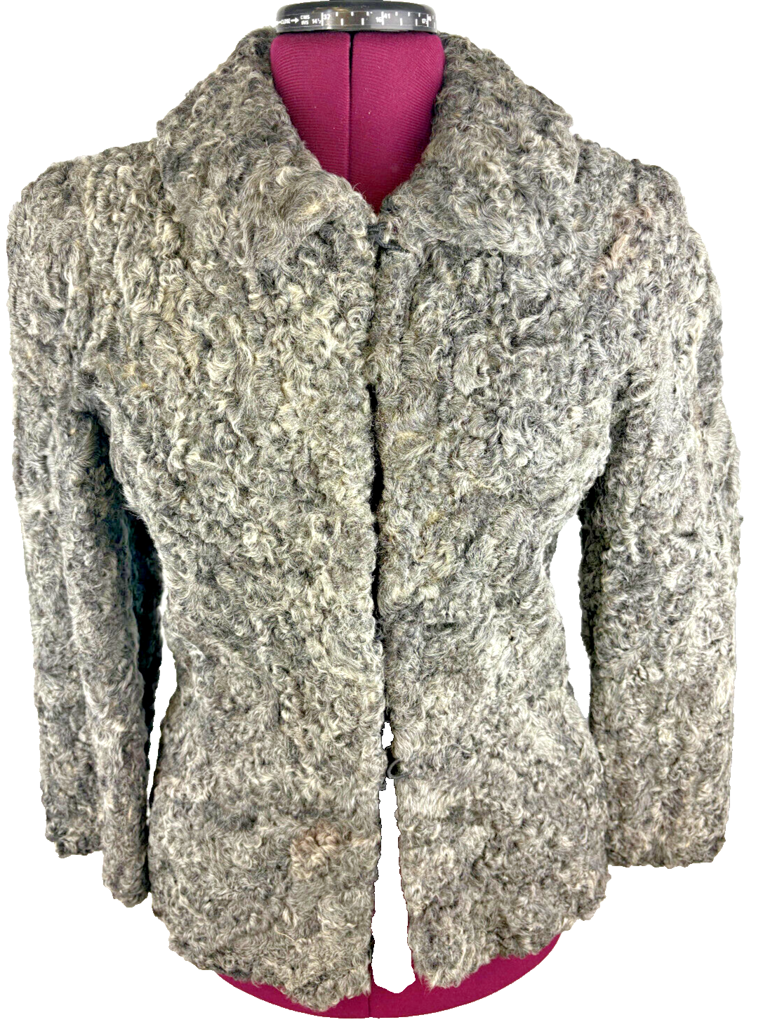 GIACCA LANA AGNELLO RICCIA VINTAGE DESIGNER JACQUES SAINT LAURENT