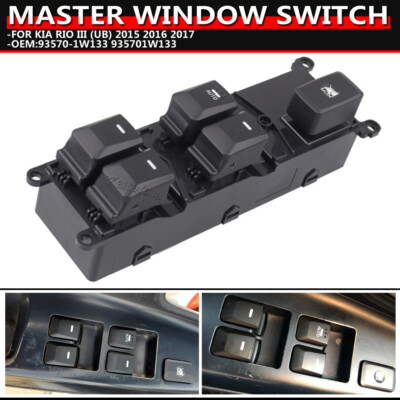 Front Left For KIA Rio III (UB) 2015 2016 2017 Power Window Switch 93570-1W133