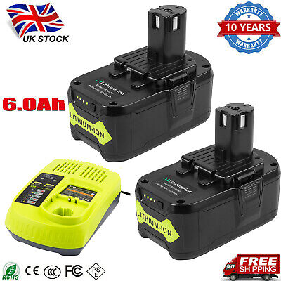 Battery Or Charger For Ryobi 18V BPP-1817M 1815 P108 RB18L13 RB18L50  P107 UK