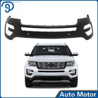 For 2016-2017 Ford Explorer Front Bumper Cover With Sensor Holes Plastic