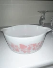 Vintage PYREX 472 Pink Gooseberry Round Casserole Dish 1 1/2 Pt Pint