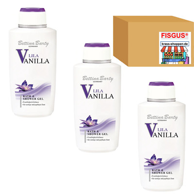 Bettina Barty LILA VANILLA  Bath Showergel 3 x 500 ml Vorratspack