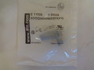  NEW EFECTOR/IFM E11508 FEMALE CONNECTOR