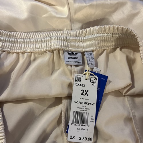 Adidas Unisex Joggerhose 2X Taille - 42"" weiß mit 3 Streifen NEU - Bild 9 von 13
