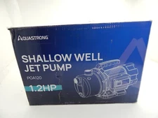 Aquastrong 1.2HP Portable Shallow Well Pump, 1209GPH, 115V, Stainless Steel