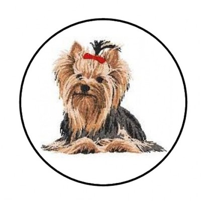 48 YORKIE ENVELOPE SEALS LABELS STICKERS 1.2