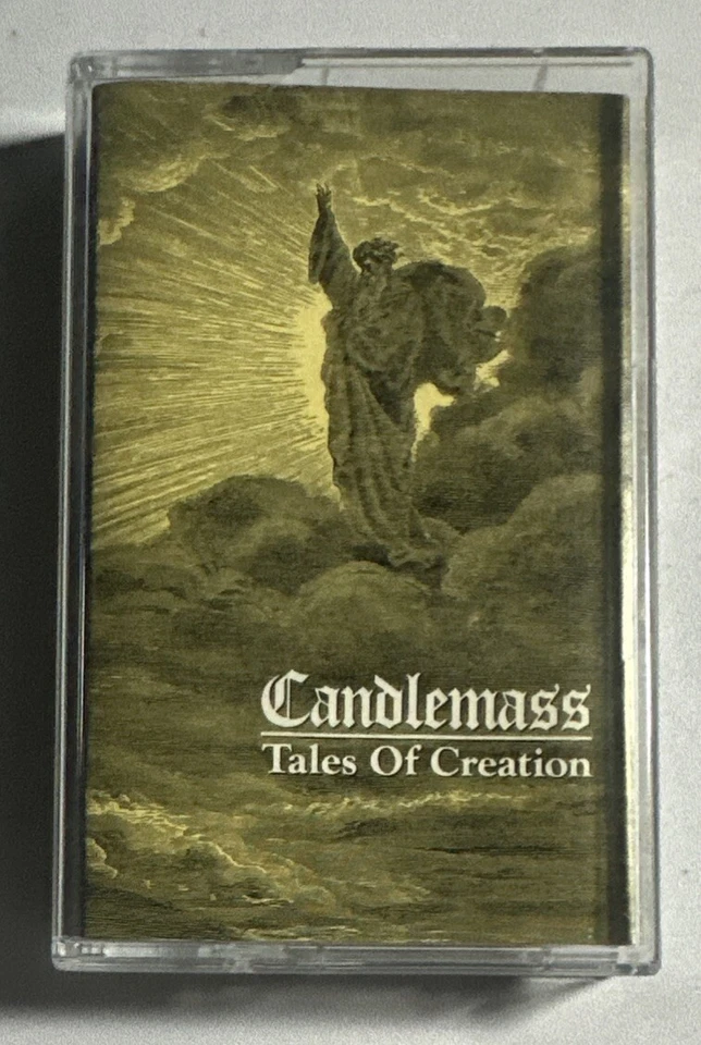 Candlemass Tales Of Creation Cassette Tape (1989) Doom Metal EX / EX Condition Foto 2 de 4