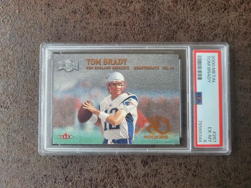 2000 Fleer Metal ROOKIE Tom Brady #267 - PSA 6 - New England Patriots Legend