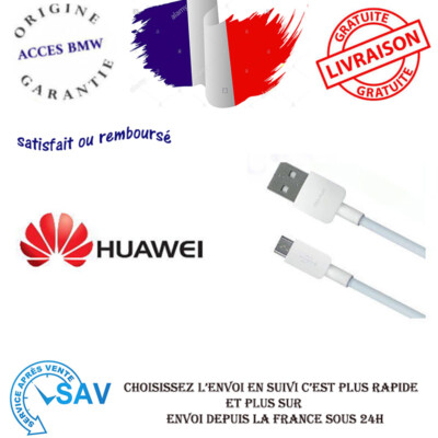 Chargeur Huawei Original + Câble Micro USB Pour Honor 7X - Neuf, Emballage D'origine