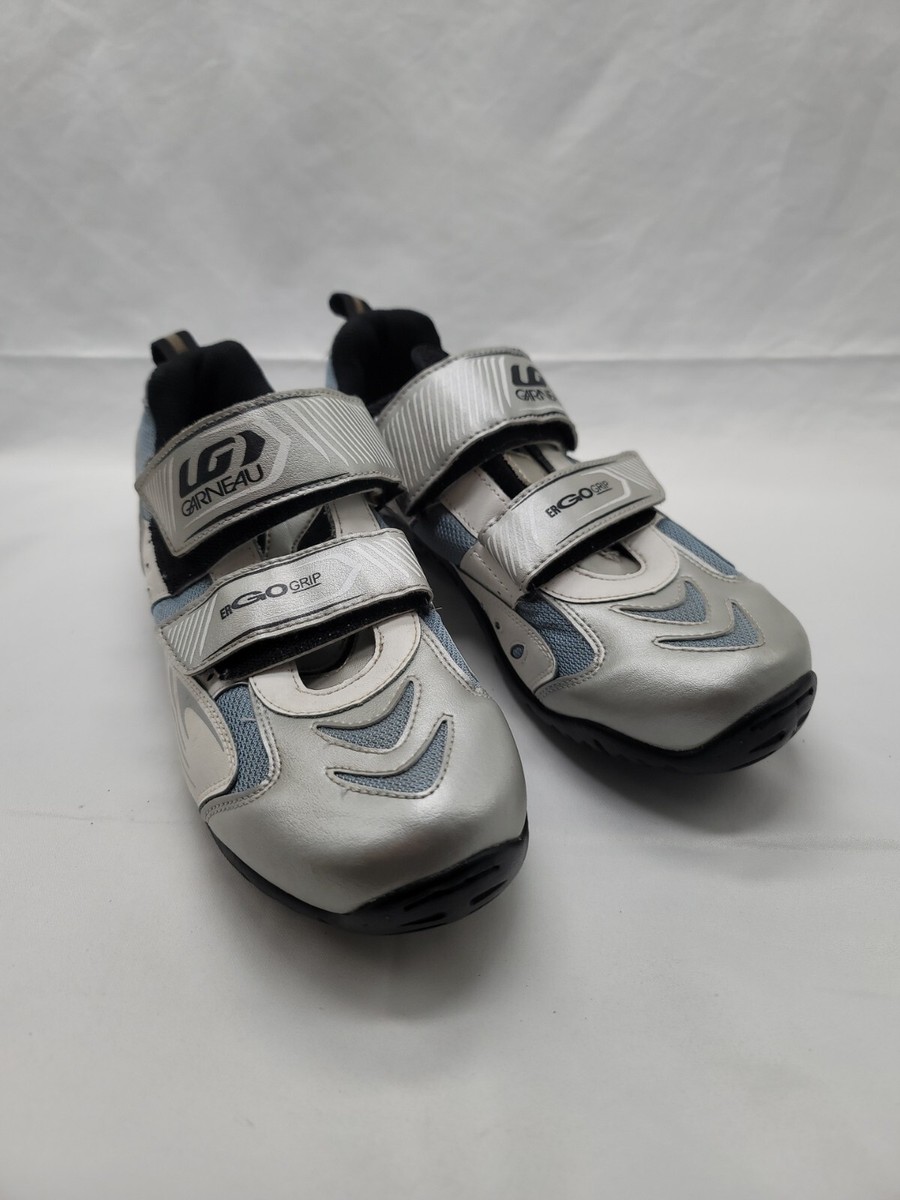 LOUIS GARNEAU White×blue Louis Garneau Women's X-Lite III Triathlon Shoes — Playtri