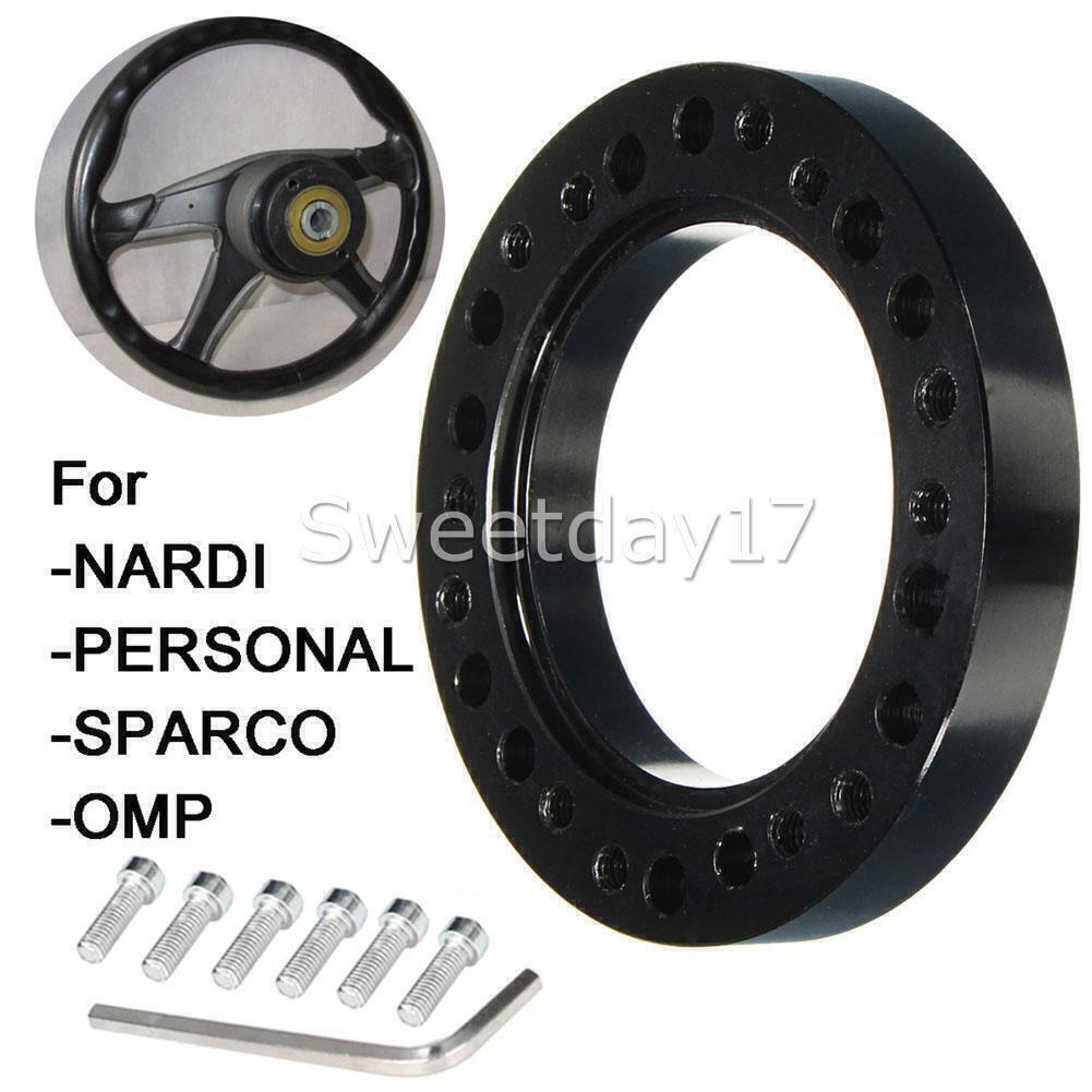 Black Steering Wheel Hub Adapter Spacer Kit For MOMO to NARDI Quick