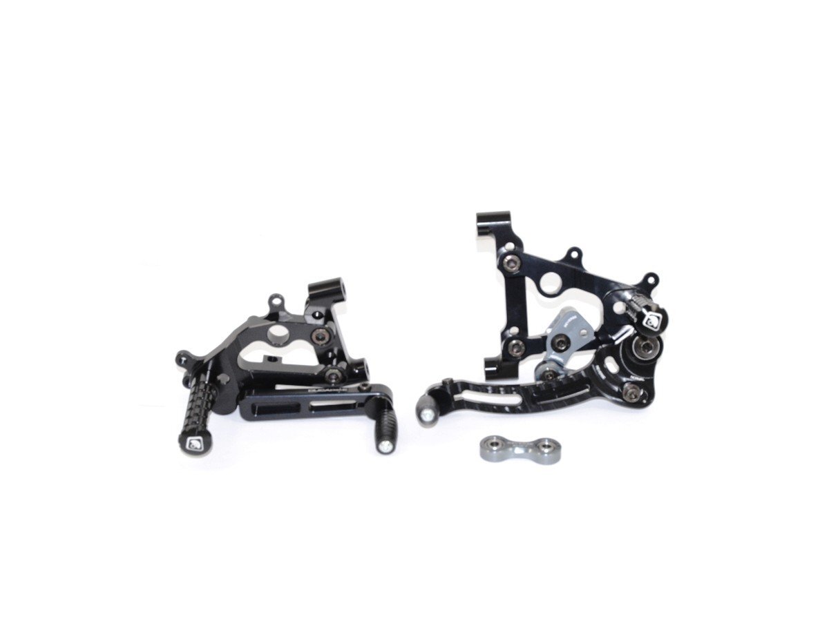 Sbk Adjustable Rearsets Black Echo Ducabike For Ducati Panigale V2 2020 > 2023 eBay