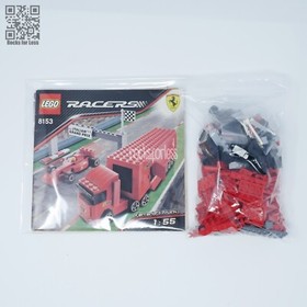 Lego Racers Set 8153 Ferrari F1 Truck & Race Car Complete With Instructions