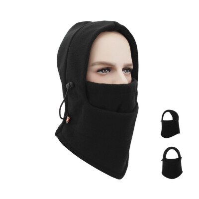 Men's Women's Padded Full Face Masks UV Sun Protection Warm Cap Winter Balaclava