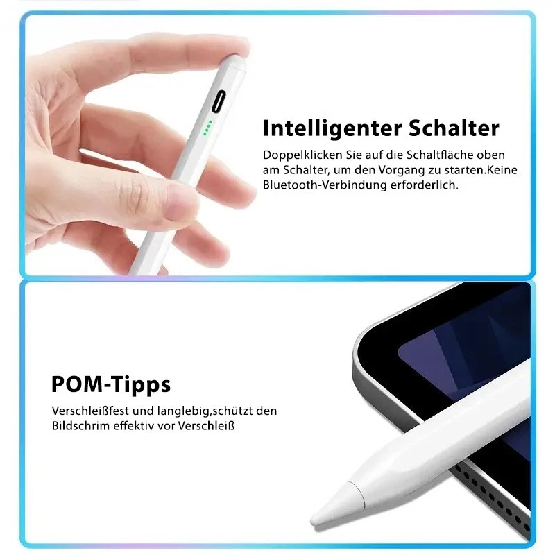 Für Apple Pencil 2. Generation Stylus Stift Pen für Apple iPad Pro/Air 2018-2023 - Bild 3 von 4