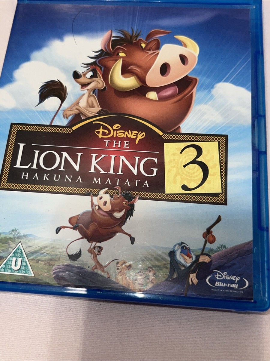 The Lion King, 2 Simba's Pride, 3 Hakuna Matata Blu-ray DVD