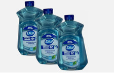 Dial Antibacterial Liquid Hand Soap 52 oz Refill 3-Pack - Spring Water 0.38 per fl oz