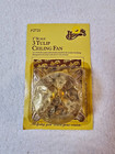 VTG Doll House Miniatures ~ Tulip Ceiling Fan Working 12V Light - New Old Stock