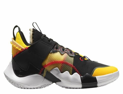 Scarpe da basket ragazzi NIKE Jordan Why not zero.2 tela nero giallo  CK0494-002 | eBay