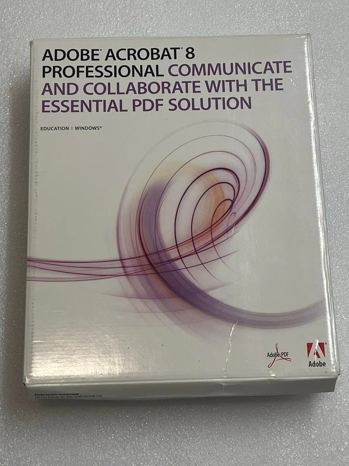G2U COMPLETO GENUINO Adobe Acrobat 80 Professional para Windows Serial Key Academ Foto 2 de 4