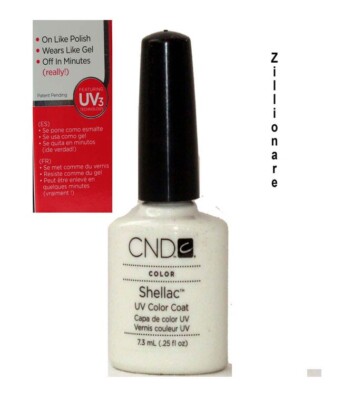 CND Shellac UV LED Gel Nail Polish - Zillionaire NIB Hot Holiday Color 2024