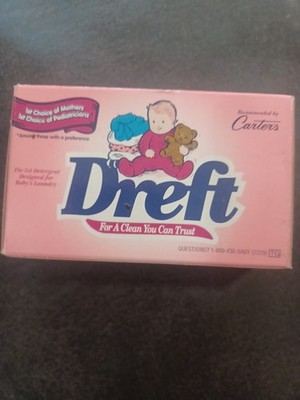 Dreft Ultra 2 Laundry Detergent for Infants Sample 1 Load 1998 Sealed Carter's