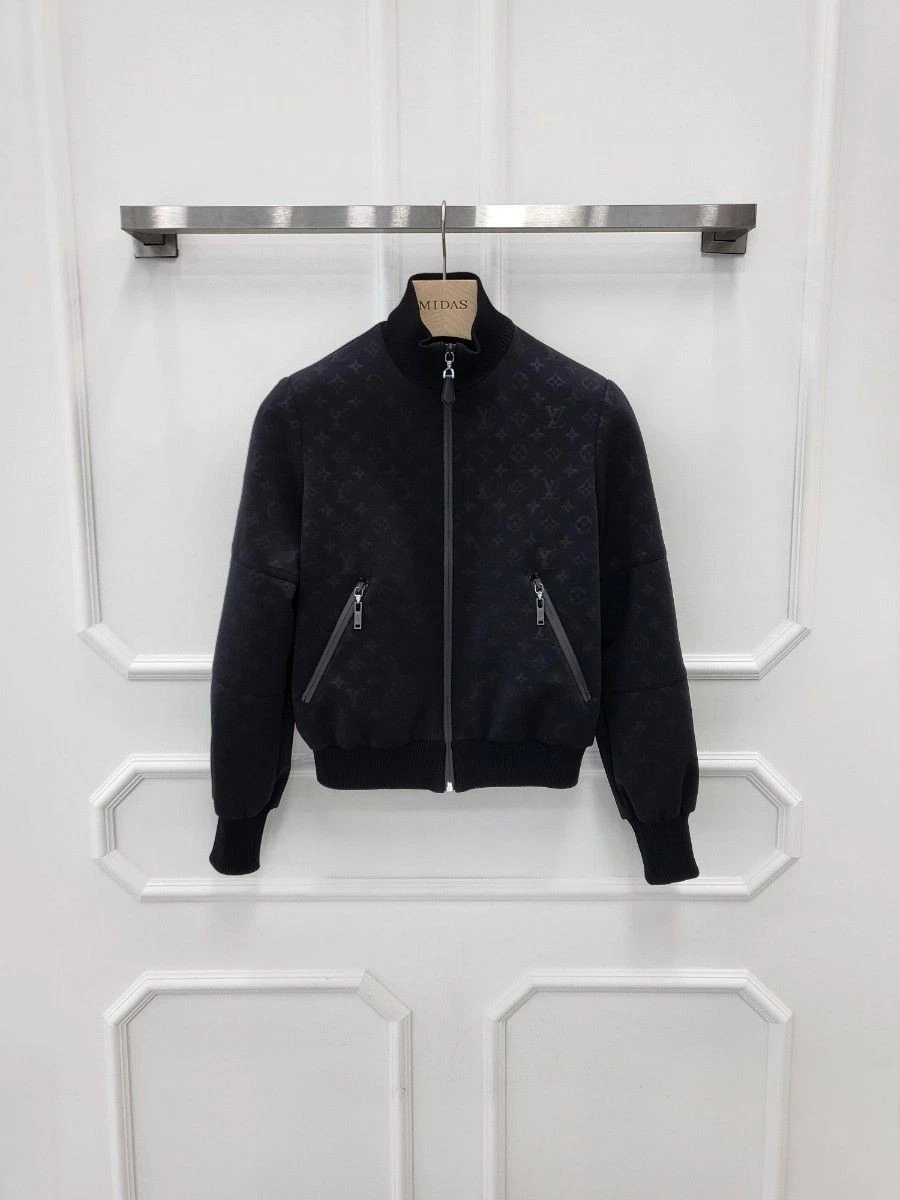 LOUIS VUITTON（LV） Louis Vuitton giacca trapuntata monogramma in rilievo con zip 34 1A9EPY 129184513