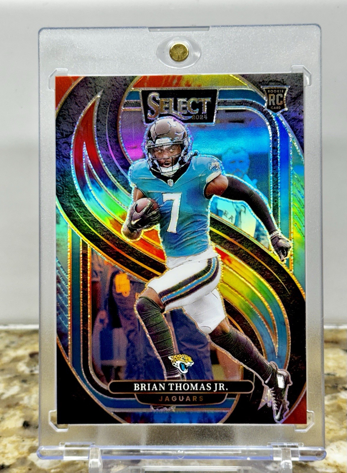 2024 Panini Select - Premier Level Brian Thomas Jr. #143 Tie-Dye Prizm /25 (RC)