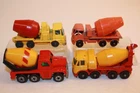 4 Vintage 1960's-1970's Matchbox Lesney / Husky Cement Concrete Mixer Trucks