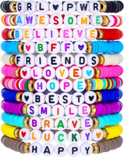 Friendship Bracelets for Women Heishi Clay Bead Bracelets Beaded Stretch Bff Bra