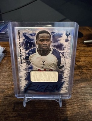 Futera Tottenham Pape Matar Sarr KICKIN Game Worn Jersey Patch 02/15 Spurs