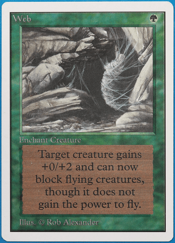 Web Unlimited NM Green Rare MAGIC THE GATHERING MTG CARD (ID# 506888) ABUGames - Picture 1 of 2