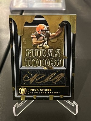 2023 Panini Gold Standard - Midas Touch Nick Chubb #MT-1 Sapphire /10 (AU, MEM)