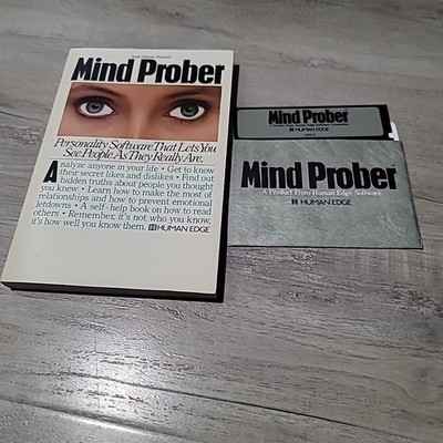 Mind Prober Personalty Software W/ Reg by Human Edge Apple II+,IIe,IIc,IIgs 1984