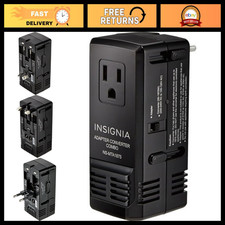 All-in-One Travel Adapter  Converter with USB Ports for Worldwide Use