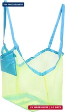 Mesh Beach Bag, Classic Mesh Beach Toy Tote Bag, Foldable Large Children's Toy S