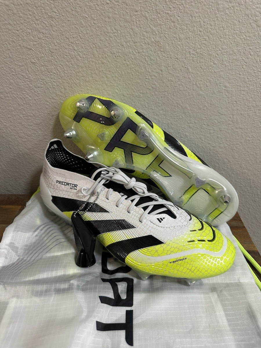 Adidas Predator Elite SG Soccer Cleats JI1067 White Green Men's Sz