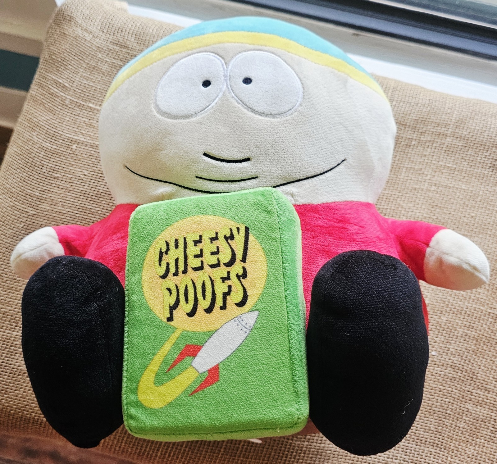 Kidrobot South Park Plush 16" Cartman W/ Cheesy Poofs Hug Me Toy