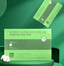 BAOHONG Academy Grade Watercolor Painting Paper, 100%Cotton Cold Press, 20 Sheet